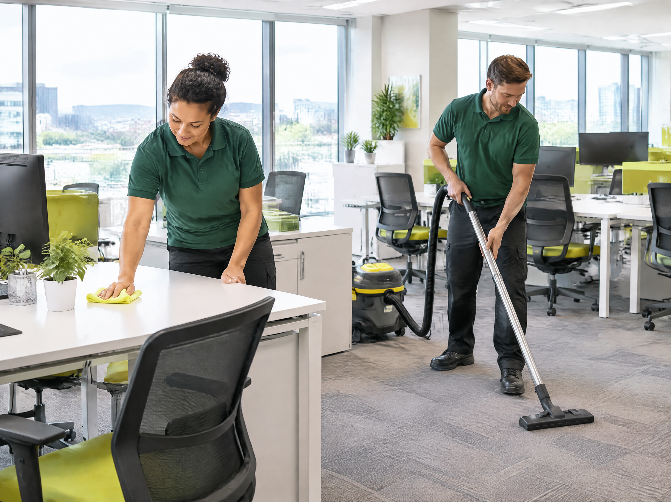 Commercial office cleaning